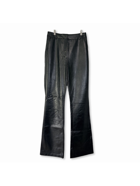 AMERICAN TALL Pants - AMERICAN TALL Black Faux Vegan Leather High Rise Pants Women's Size 12 XT